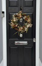 Load image into Gallery viewer, Autumn woodland Green Pumpkin door wreath