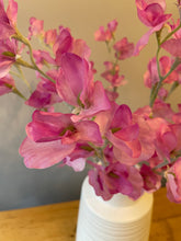 Load image into Gallery viewer, Pink Sweet pea Artificial Arrangement