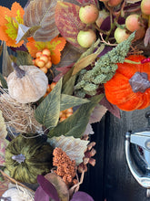 Load image into Gallery viewer, Large Luxury Autumn Pumpkin & Thicket Wreath