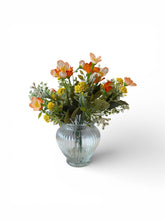Load image into Gallery viewer, Orange Purple Floral Vase Arrangement
