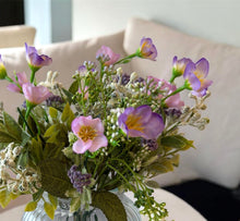 Load image into Gallery viewer, Purple Floral Vase Arrangement