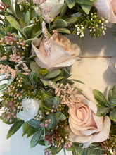 Load image into Gallery viewer, Blush Rose Circle wreath
