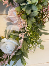 Load image into Gallery viewer, Blush Rose Circle wreath