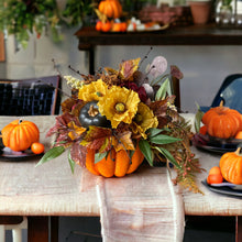 Load image into Gallery viewer, Floral Pumpkin Arrangement