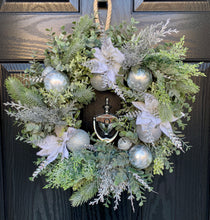Load image into Gallery viewer, Christmas Silver Fern Wreath ~ Handmade