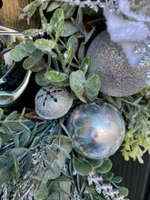 Load image into Gallery viewer, Christmas Silver Fern Wreath ~ Handmade