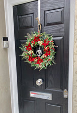 Load image into Gallery viewer, Christmas Ruby wreath ~ Handmade