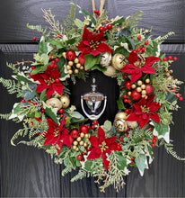 Load image into Gallery viewer, Christmas Ruby wreath ~ Handmade