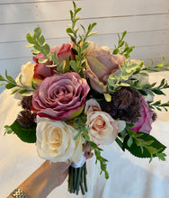 Load image into Gallery viewer, Mauve Rose Bridal Wedding Bouquet