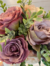 Load image into Gallery viewer, Mauve Rose Bridal Wedding Bouquet