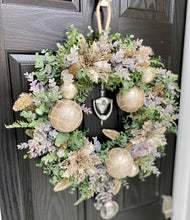 Load image into Gallery viewer, Champagne Gold Christmas Wreath