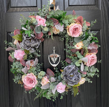 Load image into Gallery viewer, Luxury Large Blush Rose wreath