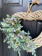 Load image into Gallery viewer, Eucalyptus Heart Wreath ~ Handmade