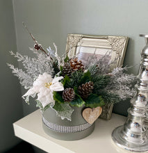 Load image into Gallery viewer, Silver Christmas Gift Box