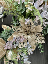 Load image into Gallery viewer, Champagne Gold Christmas Wreath