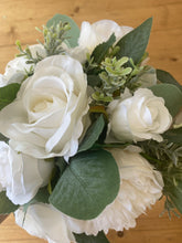 Load image into Gallery viewer, White Rose Bridal Bouquet
