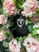 Load image into Gallery viewer, Large Pink Hydrangea Wreath