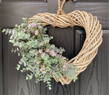 Load image into Gallery viewer, Eucalyptus Heart Wreath ~ Handmade