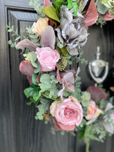 Load image into Gallery viewer, Luxury Large Blush Rose wreath