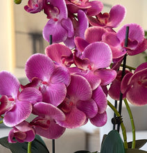 Load image into Gallery viewer, Luxury Faux Hot pink Orchid Arrangement
