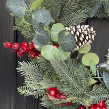 Load image into Gallery viewer, Premium Scarlet Rosehip Berry Wreath
