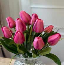 Load image into Gallery viewer, Hot Pink Tulip Vase Arrangement
