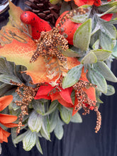 Load image into Gallery viewer, Burnt Orange Autumn Spell Door Wreath
