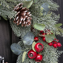 Load image into Gallery viewer, Premium Scarlet Rosehip Berry Wreath
