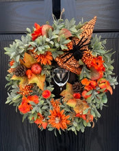 Load image into Gallery viewer, Burnt Orange Autumn Spell Door Wreath
