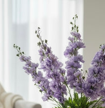 Load image into Gallery viewer, Real Touch Delphinium Lilac Artificial Bouquet
