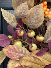 Load image into Gallery viewer, Large Autumn Premium Thicket Wreath
