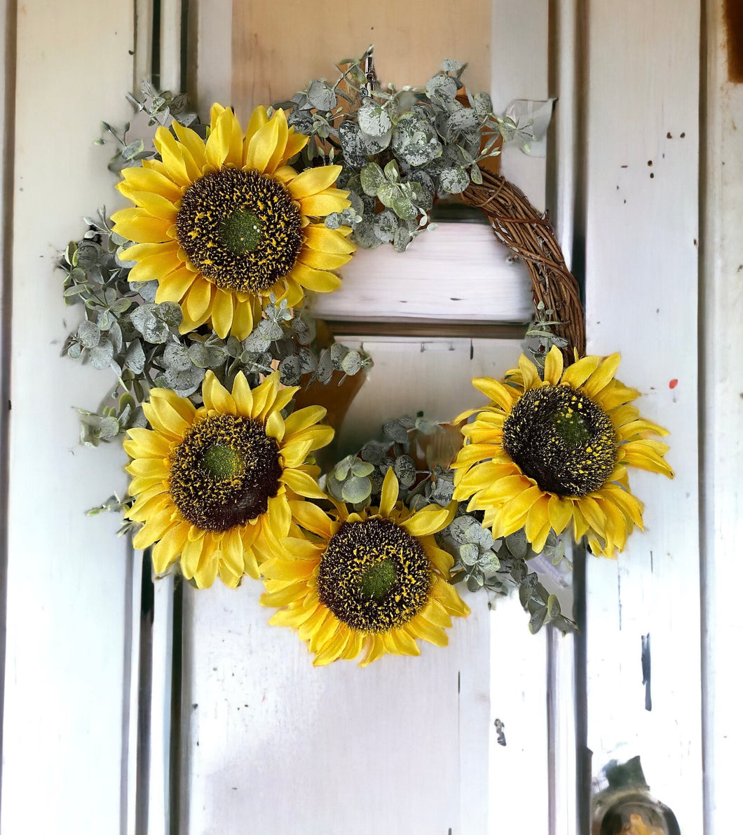 Sunflower wreath ~ Handmade