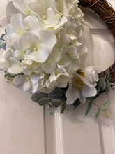 Load image into Gallery viewer, Ivory Dream Hydrangea Wreath
