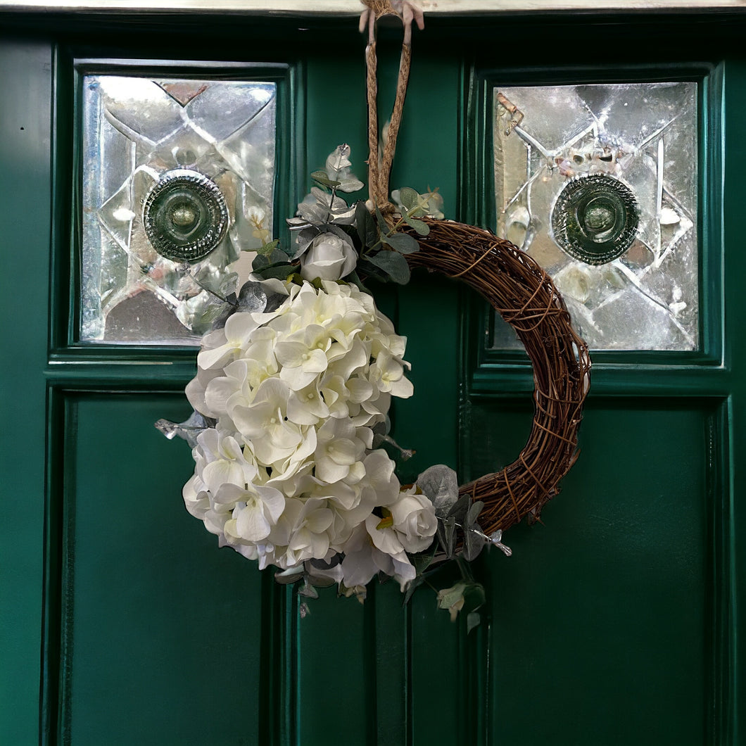 Ivory Dream Hydrangea Wreath
