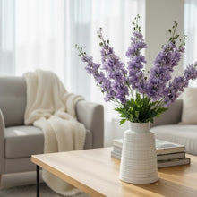Load image into Gallery viewer, Real Touch Delphinium Lilac Artificial Bouquet
