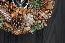 Load image into Gallery viewer, Russet Fruit Pinecone Door Wreath
