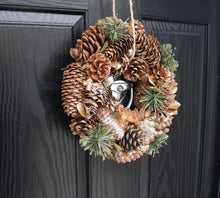 Load image into Gallery viewer, Russet Fruit Pinecone Door Wreath

