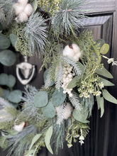 Load image into Gallery viewer, Christmas Spruce &amp; White berry Christmas wreath Large
