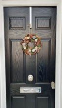 Load image into Gallery viewer, Festive Golden Fruits Pinecone Wreath
