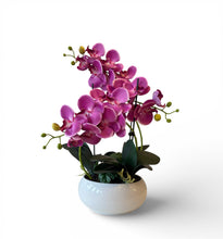 Load image into Gallery viewer, Luxury Faux Hot pink Orchid Arrangement

