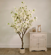 Load image into Gallery viewer, Artificial White Cherry Blossom Tree 180cm
