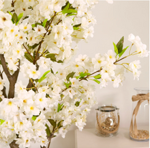 Load image into Gallery viewer, Artificial White Cherry Blossom Tree 180cm
