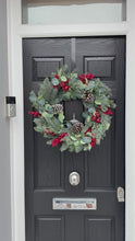 Load and play video in Gallery viewer, Premium Scarlet Rosehip Berry Wreath
