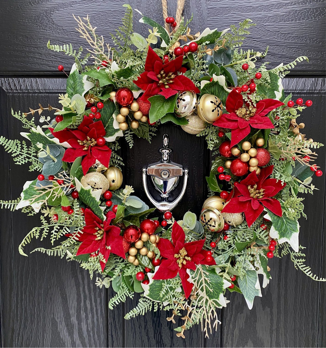 Christmas Ruby wreath ~ Handmade