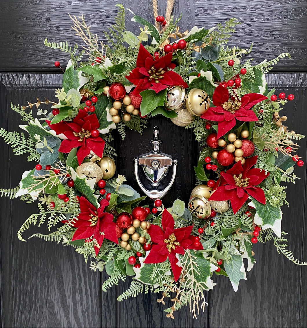 Luxury Ruby Christmas wreath