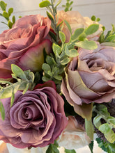 Load image into Gallery viewer, Mauve Rose Bridal Wedding Bouquet

