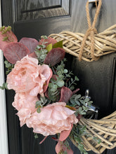 Load image into Gallery viewer, Blush Peony Heart Wreath
