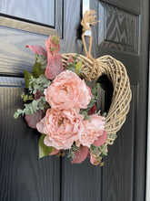 Load image into Gallery viewer, Blush Peony Heart Wreath
