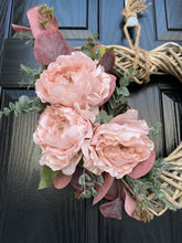 Load image into Gallery viewer, Blush Peony Heart Wreath
