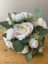 Load image into Gallery viewer, White Rose Bridal Bouquet
